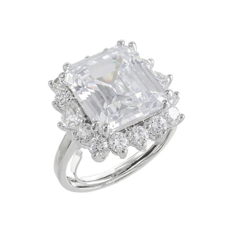 Art Deco Rings-Asscher CZ Ring