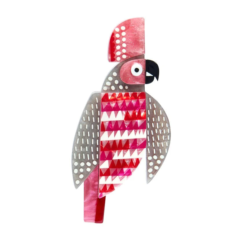 Retro Crystal Brooch for Fashion-Erswtilder - A Cockatoo Named Squawk Brooch - Clare Youngs (2024)