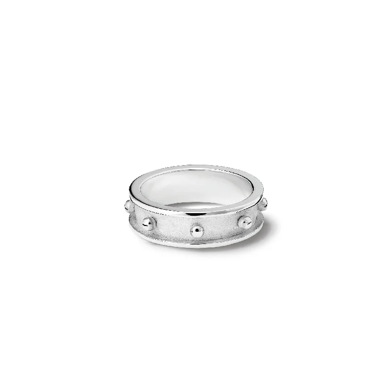 Birthstone Rings for Couples-Decimus Ring Silver