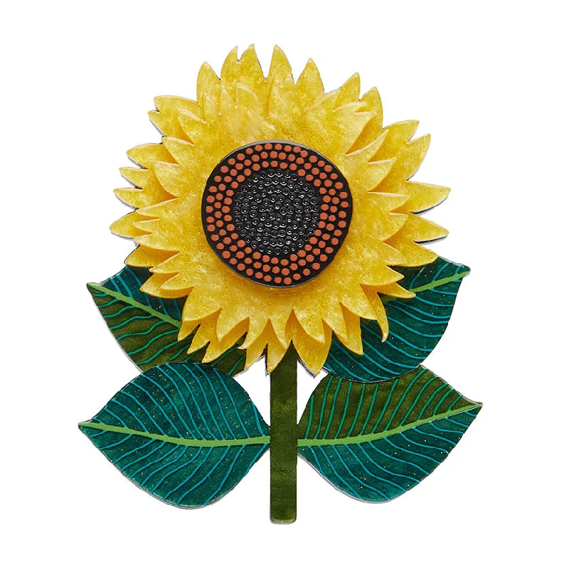 Retro Enamel Brooch for Collectors-Erstwilder x Jocelyn Proust - Sunshine and Smiles Brooch