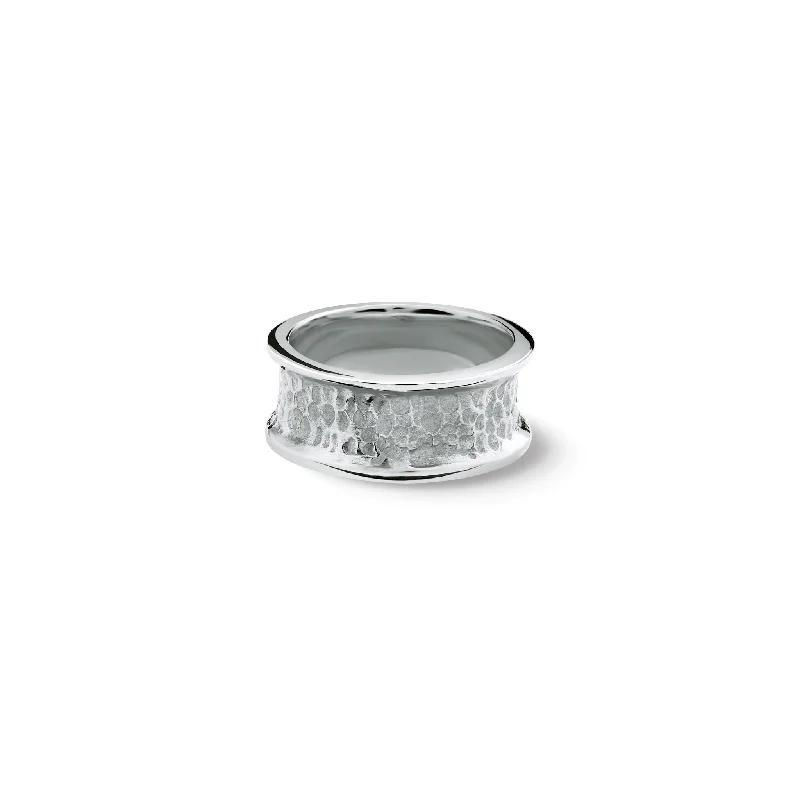 Classy Wedding Rings-Tortilla Ring Silver