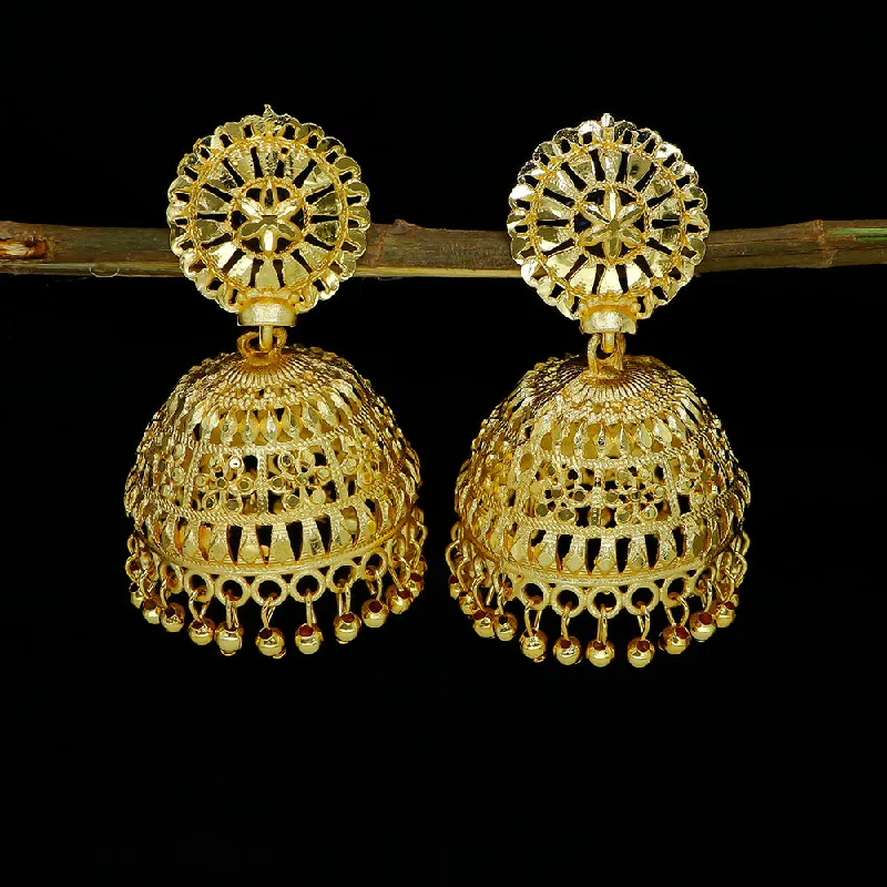 Silver Earring Cuffs-Mahavir  Gold Plated Jhumki Earrings