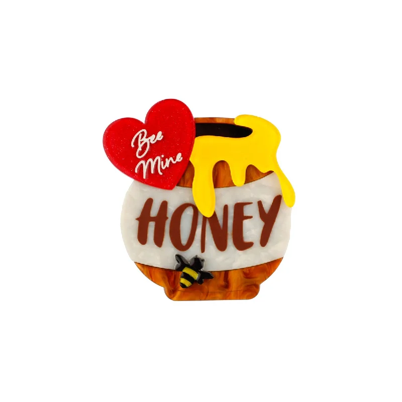 Custom Brooch for Special Occasions-Erstwilder - Be Mine, Honey Brooch - Valentine's (2020)