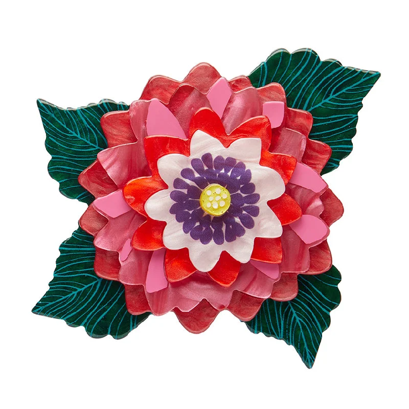 Vintage Brooch with Elegant Design-Erstwilder x Jocelyn Proust - Dazzling Dahlia Brooch