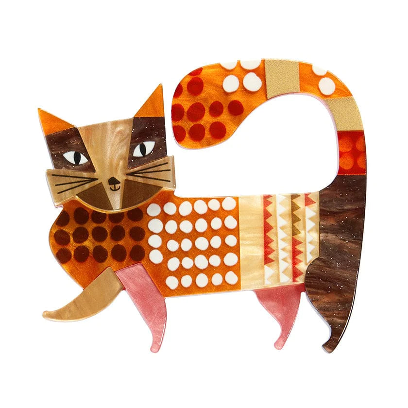 Elegant Crystal Brooch for Women-Erstwilder - A Cat Named Purr Brooch - Clare Youngs (2024)