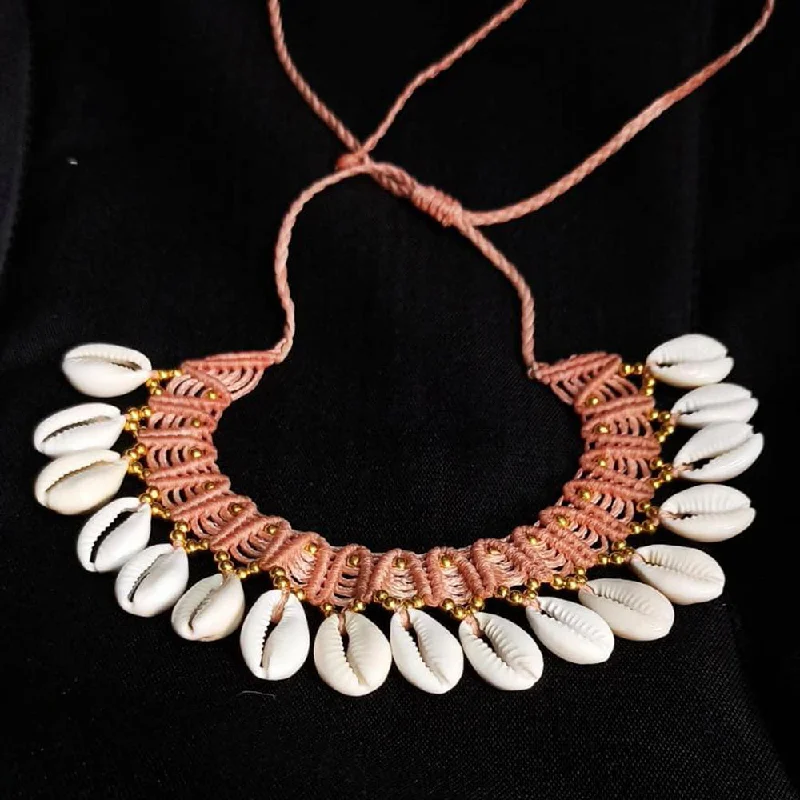 Long Chain Necklaces-Manisha Jewellery HandMade Shell Necklace Set