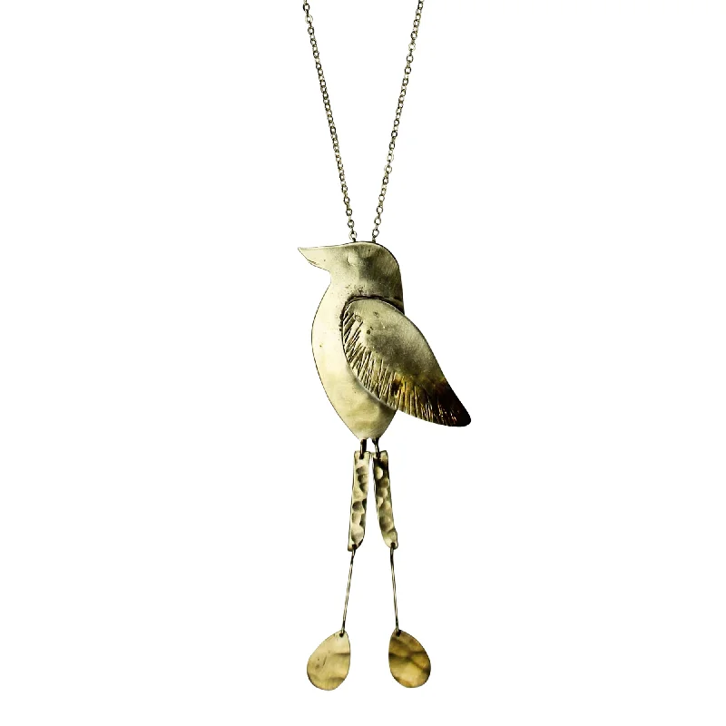 Unique Layered Necklaces-Necklace - Bird with Wing