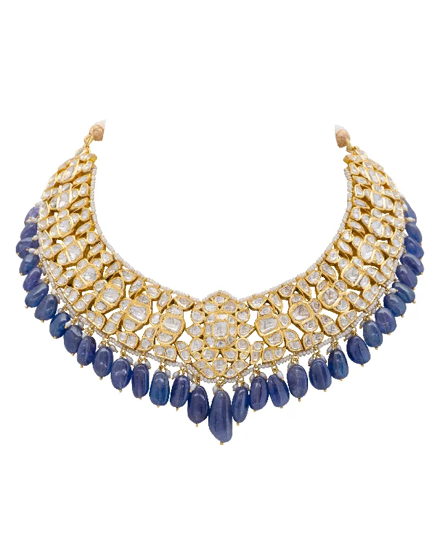 Heart Shaped Necklaces-Shanika Jadau Polki Necklace