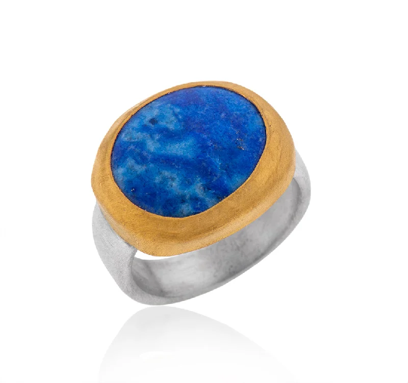 Personalized Vintage Rings-Nava Zahavi Cloudy Lapis Ring