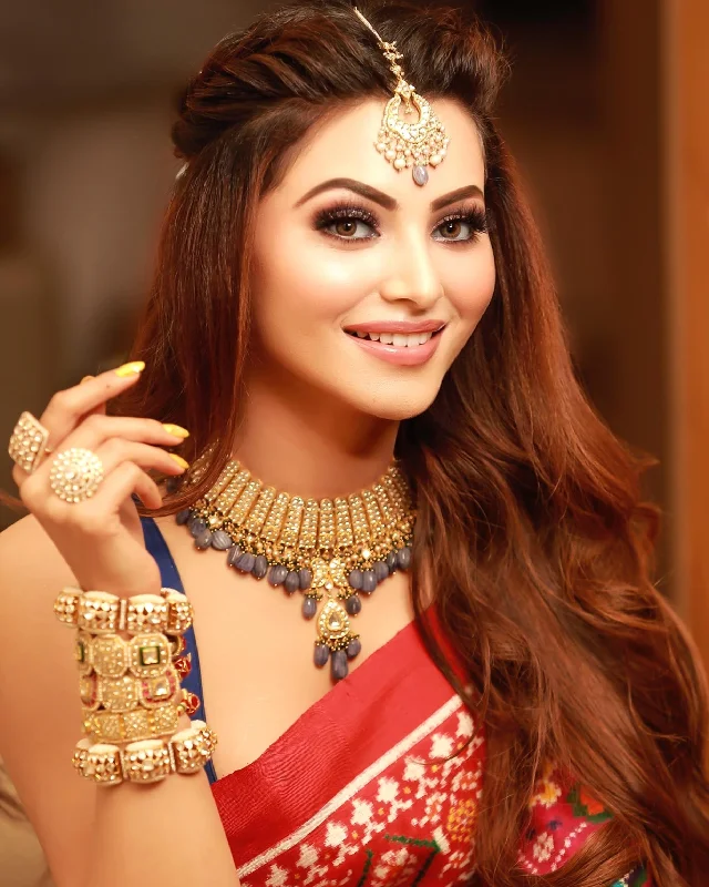 Personalized Friendship Necklaces-Urvashi Rautela - Vishesha Polki Necklace