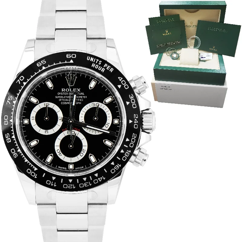 Smart Watches for Kids-2022 JULY Rolex Daytona Cosmograph Black Steel Chronograph Watch 116500 LN