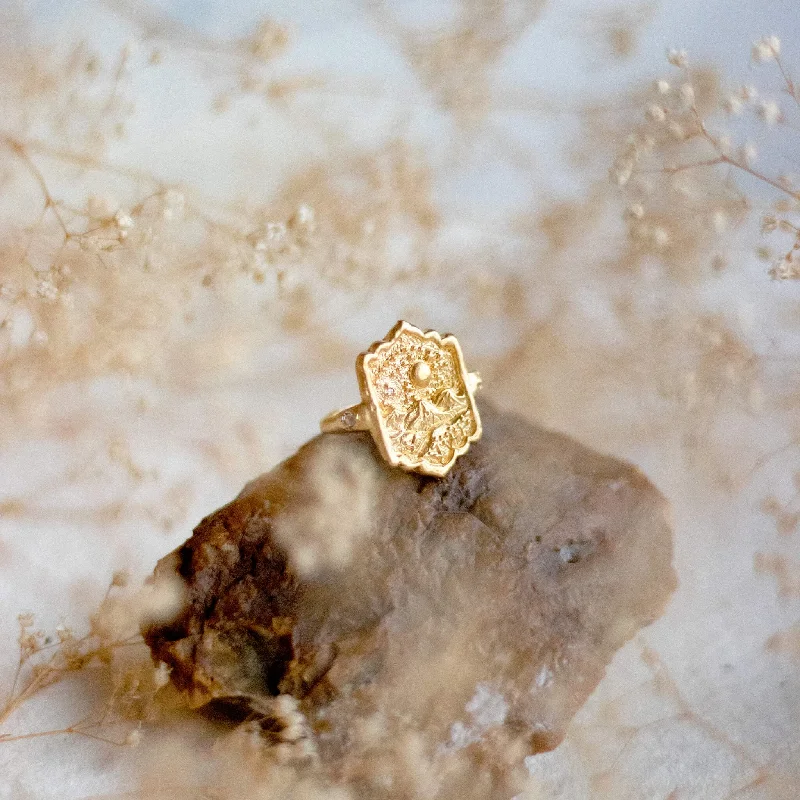 Custom Gold Signet Rings-My Inner Truth • Ring