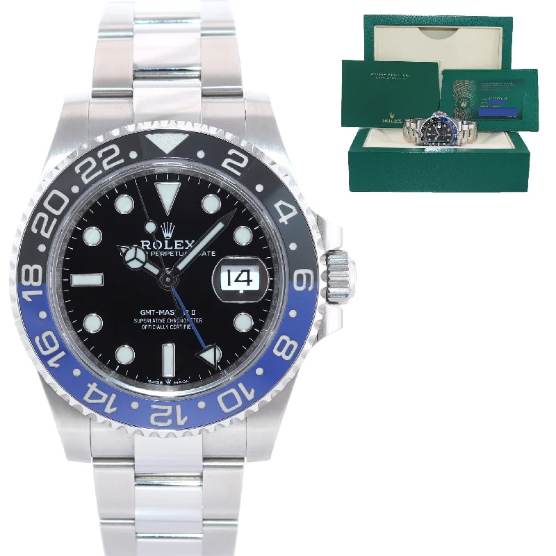 Smart Watches for Fitness Enthusiasts-2021 NEW Rolex 126710 GMT Master Batman Black Blue Oyster Ceramic Watch Box