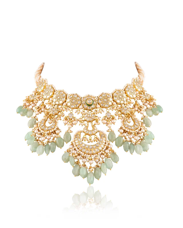 Fine Jewelry Necklaces-Vishaka Polki Necklace