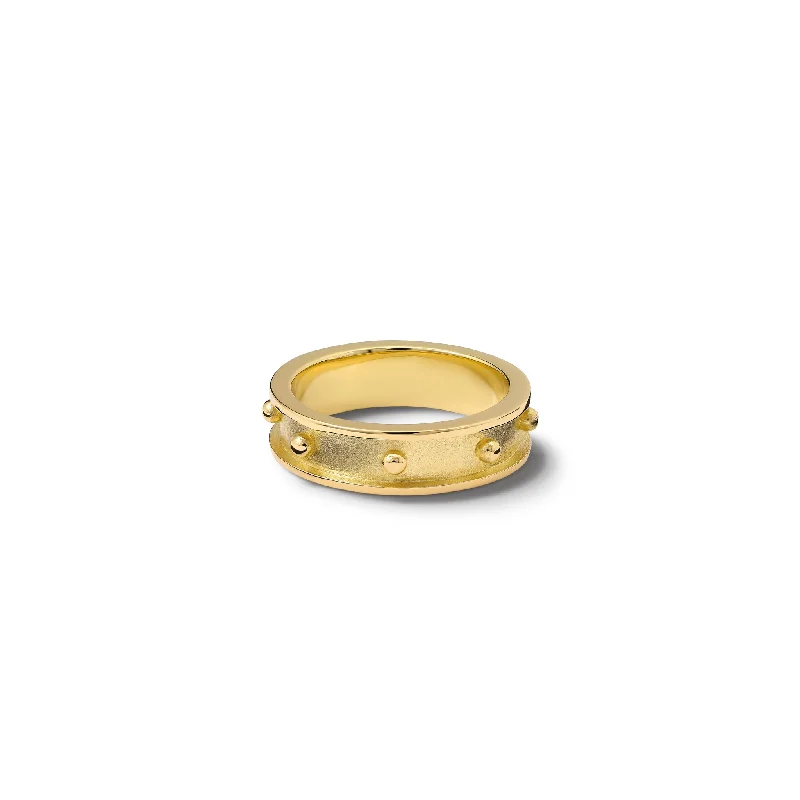 Custom Gold Signet Rings-Decimus Ring 18ct Yellow Gold