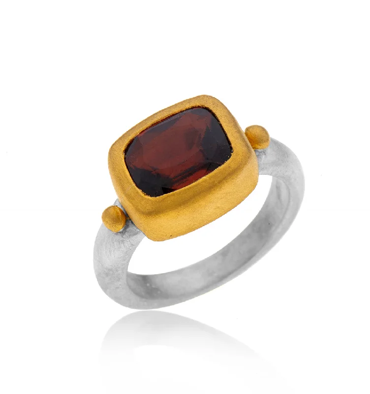 Couples Matching Rings-Nava Zahavi Yellow Gold Tourmaline Power Ring