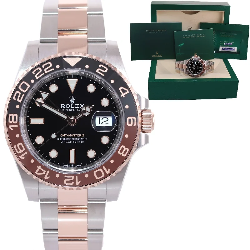 Smart Watches for Seniors-2022 BRAND NEW PAPERS Rolex GMT Master Root Beer Rose Gold 126711 Watch Box