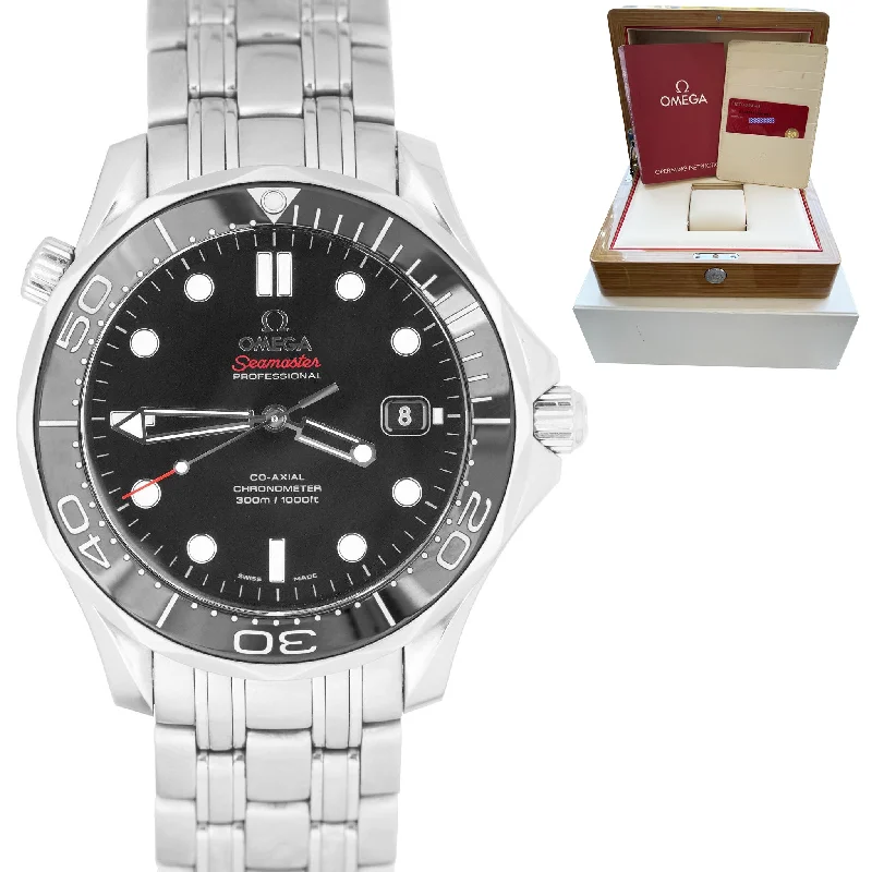 Classic Casual Watches for Men-Omega Seamaster Professional 300M 212.30.41.20.01.003 Black Automatic 41mm Watch