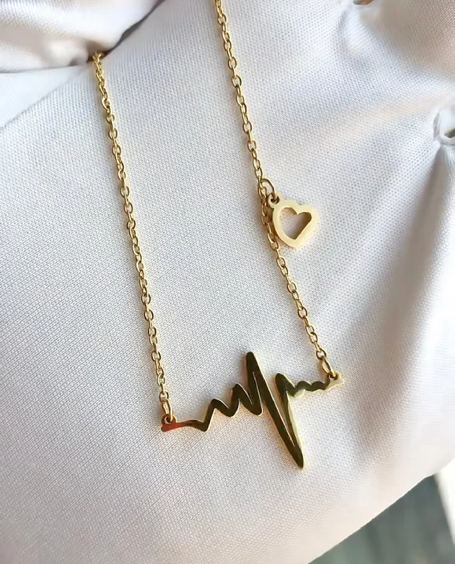 Fashionable Boho Necklaces-Romantic Electrocardiogram