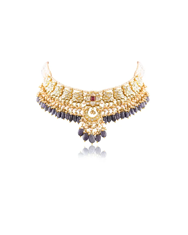 Fine Jewelry Necklaces-Bhavika Polki Necklace