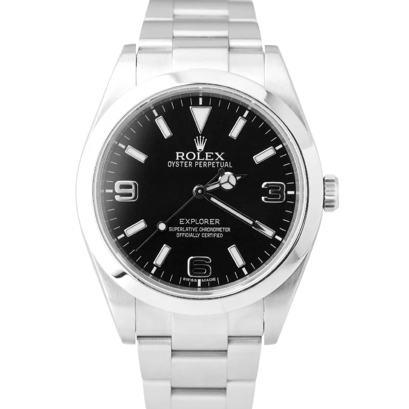 Digital Touchscreen Watches for Men-Rolex Explorer I Black 39mm Stainless Steel 3-6-9 Swiss Oyster Watch 214270