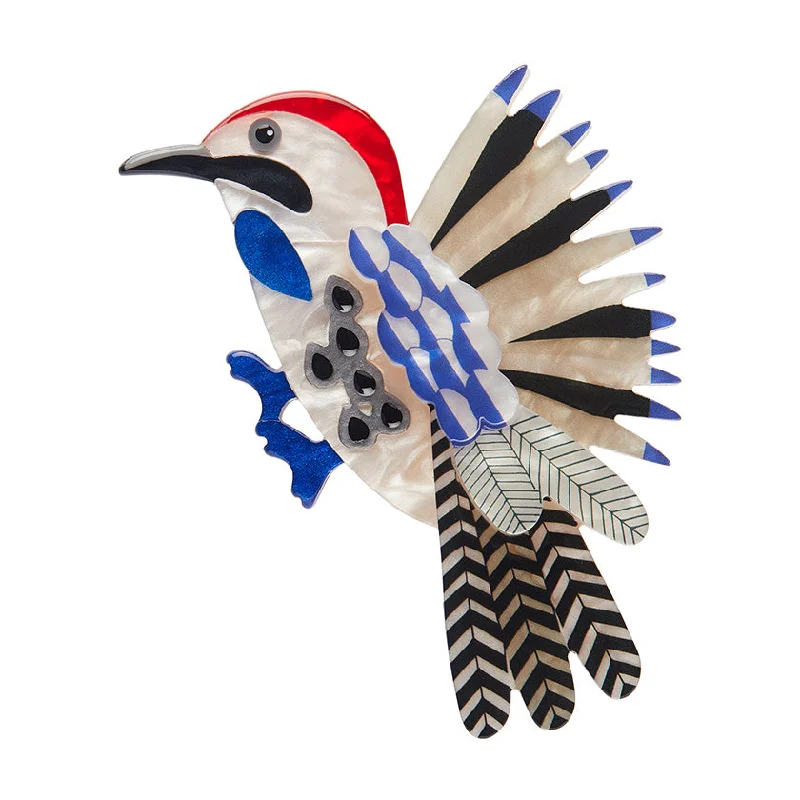 Simple Gold-Plated Brooch-Erstwilder x Jocelyn Proust - Wonderous Woodpecker Brooch