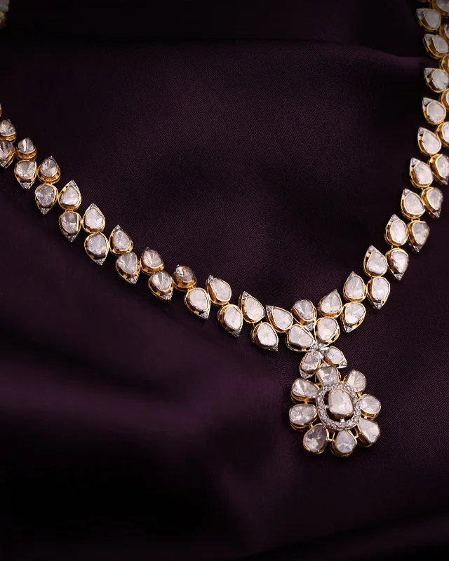 Chunky Bead Necklaces-Komal Polki And Diamond Necklace