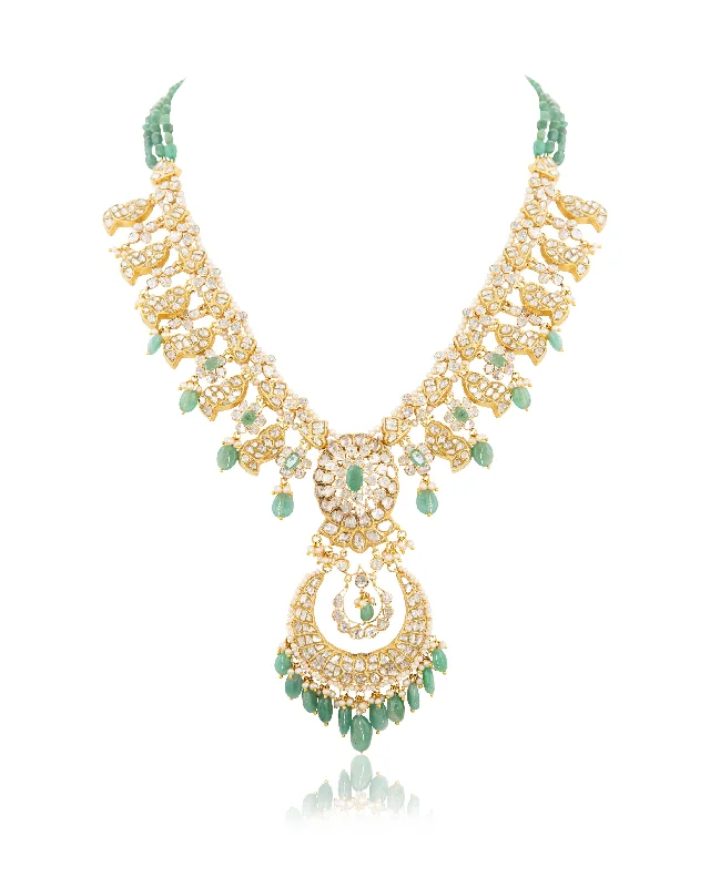 Trendy Necklaces for Teens-Chaitri Polki Necklace