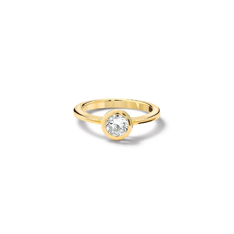 Unique Vintage Wedding Rings-Nicole Ring 18ct Yellow Gold - Diamond