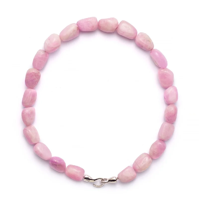 Double Layer Necklaces-Chunky Kunzite Necklace