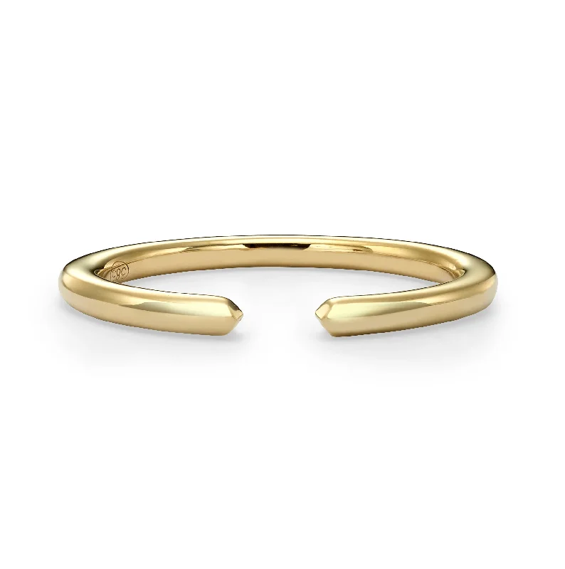 Birthstone Rings for Women-Open Wedding Ring In 14K Yellow Gold (1.80mm)