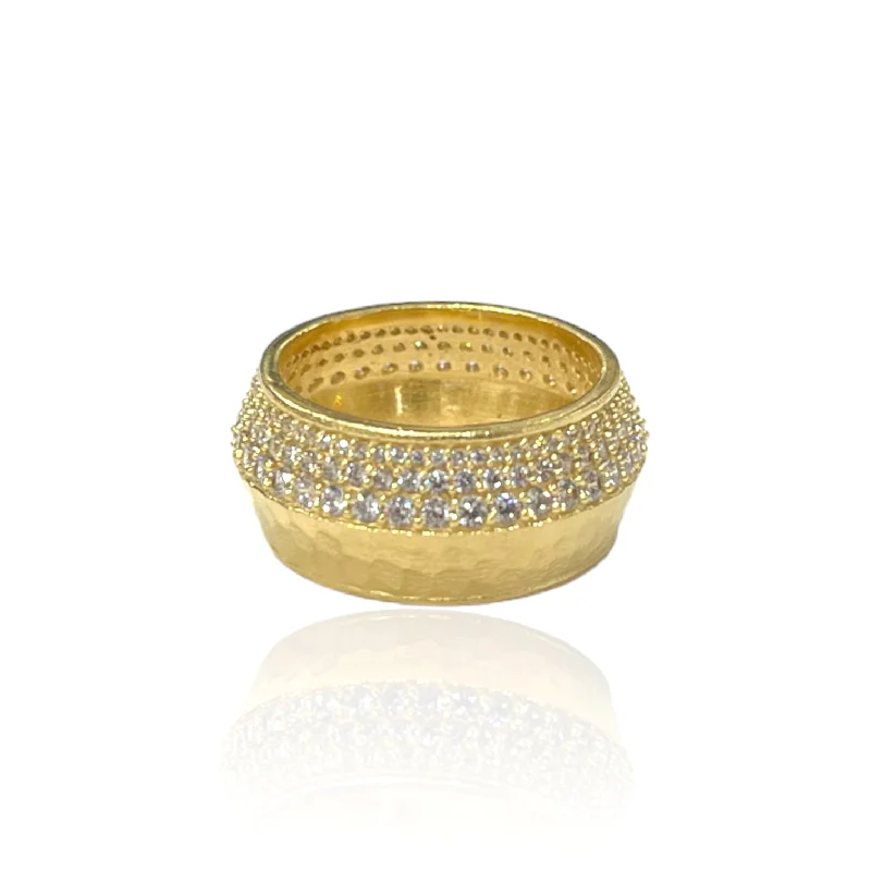 Statement Sapphire Rings-GOLD NOMA BAND RING