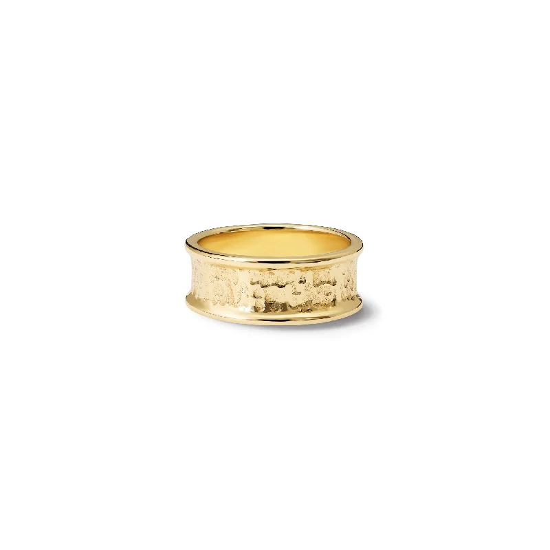 Custom Birthstone Rings-Tortilla Ring Yellow Gold