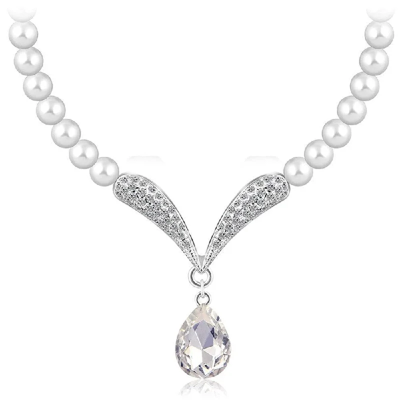 Unique Pendant Necklaces-Mahi Mesmerising Pearl Necklace