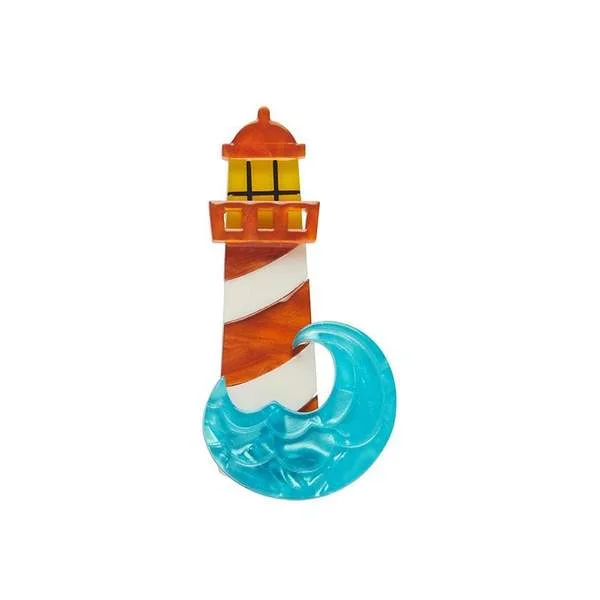 Custom Diamond Brooch for Women-Erstwilder - Round the Twist Mini Brooch - Nautical Minis (2021)