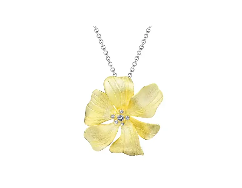 Stylish Pearl Necklaces-Large Peony Flower Necklace